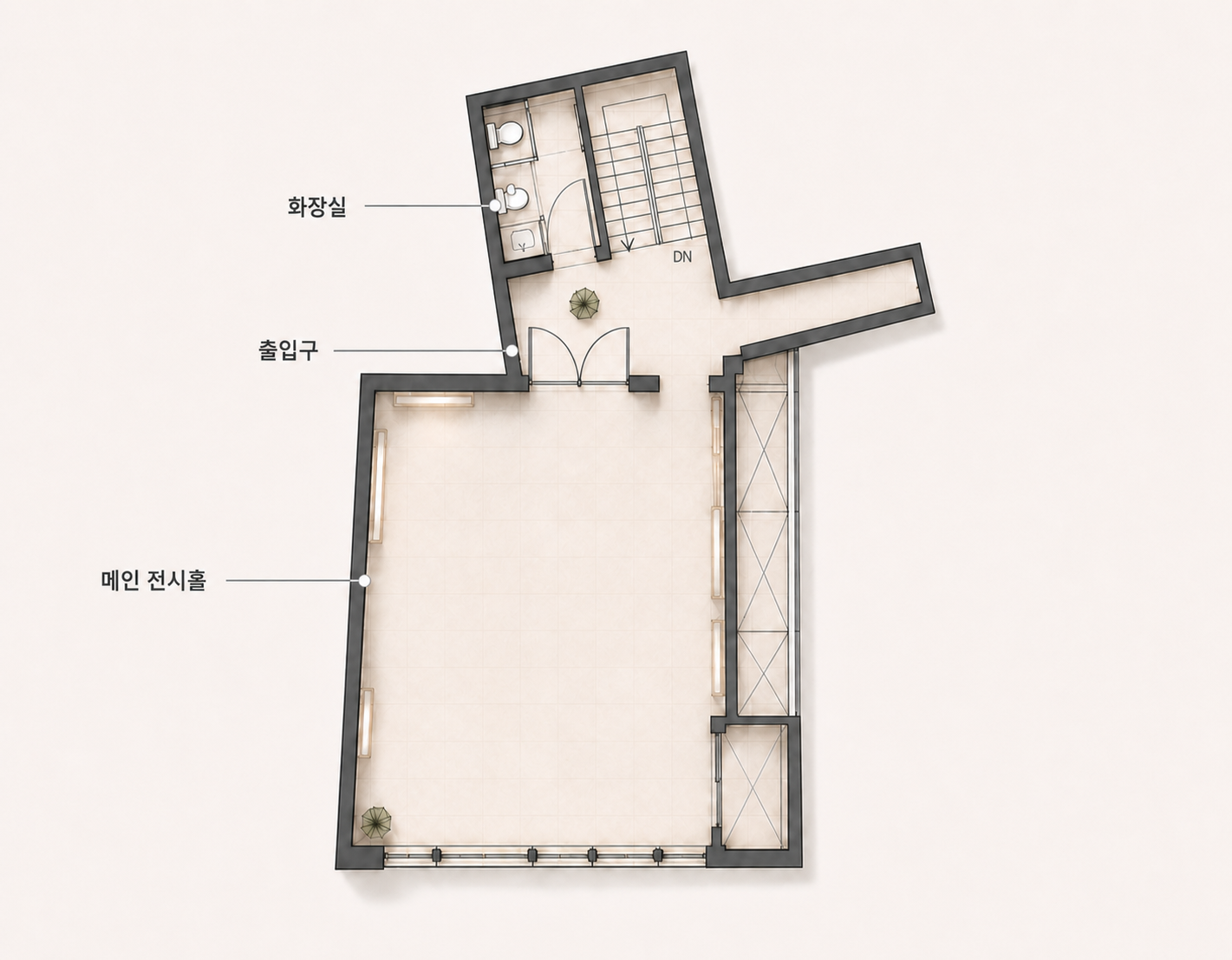 프로방스 갤러리 평면도