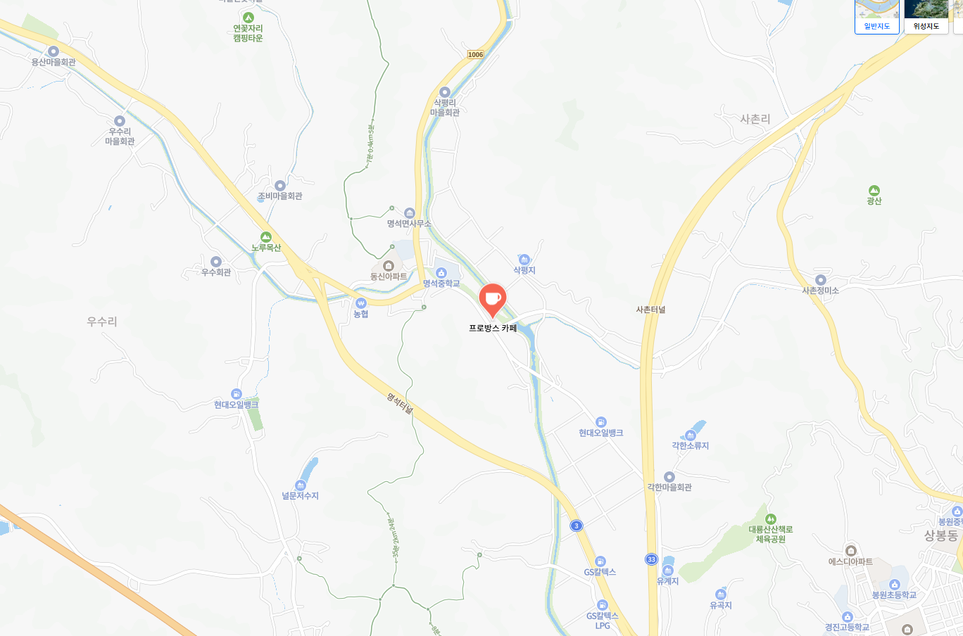 프로방스 갤러리 위치 지도